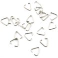 thumbnail image 1 of Woeilo 100Pcs Metal Triangle Open Jump Rings for Decoration Jewelry DIY Accessories, 15mm Silver, 1 of 4