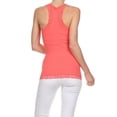 thumbnail image 2 of K-Cliffs Ladies Juniors' V-Neck Racer Back Tank With Lace Strap, One-Size, 2 of 2