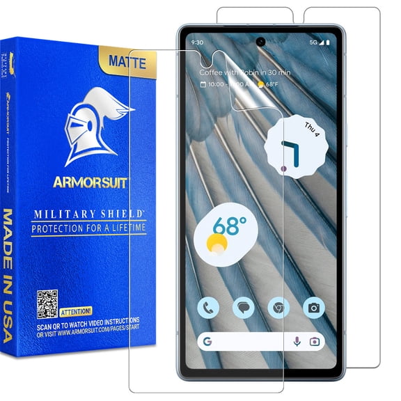 ArmorSuit 2 Pack Paper-Feel Texture Screen Protector for Google Pixel 7a (6.1") Case Friendly MilitaryShield Matte Film - Made in USA