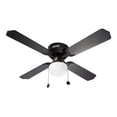 thumbnail image 1 of Ventilador Techo Negro Mate Aspas Negro / Madera Led 42, 1 of 7