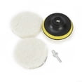 thumbnail image 3 of UHUSE 5pcs/set 3/4/5/7in Buffing Polishing Pads Car Polisher Drill Wool Wheel Mop Kit, 3 of 5