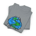 thumbnail image 3 of World Industries Globe Sketch Classic Skateboarding 90s Design Print T Shirt Tee - Gravel / S, 3 of 4