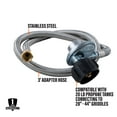 thumbnail image 3 of Blackstone Heavy-Duty Stainless Steel Propane Regulator Hose - 2.95 in H x 2.95 in W x 36 in L, 3 of 5