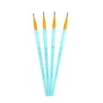 thumbnail image 3 of Crafter's Choice Black Taklon Round Brush Set-4/Pkg, 3 of 8