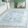 thumbnail image 3 of SAFAVIEH Orlando Jilliean Medallion Machine Washable Area Rug, Blue/Gold, 4'9" x 6'6", 3 of 12