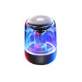 thumbnail image 1 of Altavoz Bluetooth portátil con luces LED geniales y emparejamiento estéreo inalámbrico, sonido HD de 360 grados de 12 W y graves intensos, pequeño juego de altavoces para exteriores, duchas y, 1 of 5