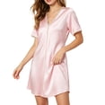 thumbnail image 5 of ZyeKqe Sleep Shirts for Women V Neck Sleeveless Nightgown Casual Lightweight Comfy Loungewear Mini Dress, 5 of 7
