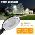 thumbnail image 2 of SUNBEAK LED Barn Light,120W Dusk to Dawn Area Lights with Photocell,Adjustable Angle,6500K 10 000LM,IP66 Waterproof Outdoor Security Lighting for Street,Yard, 2 of 7