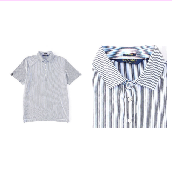 Polo Ralph LaurenGolf Lisle Stretch Short-Sleeve Polo Shirt White/Blue XL