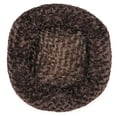 thumbnail image 1 of MPP Swirl Plush Donut Dog Beds Cozy Bolster Sides Skid Resistant Choose Color & Size (Chocolate - Large 32"), 1 of 1