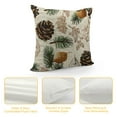 thumbnail image 4 of BCIIG Flax Throw Pillow Cover Forest Autumn Collection Spruce Branches Acorns Pine Cones Fall  Pillowcase Home Decor Square Cotton Linen Pillow Case Cushion Cover, 4 of 5