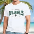 thumbnail image 3 of Los Angeles Graphic Tees for Men 2026 Summer Casual Short Sleeve Crewneck West Coast T Shirts Streetwear, 3 of 5