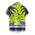 thumbnail image 7 of Purcolt Mens Hawaiian Shirts Casual Collared Short Sleeve Button Down Shirts Summer Beach Quick Dry Tee Tops, 7 of 7