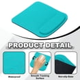 thumbnail image 3 of Uxcell Ergonomic Mouse Pads, Gel Mouse Pads with Wrist Rest Support Memory Foam Computer Mat with Non-Slip Base White/Blue, 3 of 7