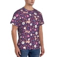 thumbnail image 2 of Vsdgher Cute Squirrel Floral Print Men's Dry Fit Mesh Athletic Shirts Moisture Wicking Tennis T-Shirt Tops, 2 of 9