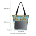 thumbnail image 4 of Vsdgher Sunflowers print Reusable Shopping Grocery Bags for Women Shopping with Pouch Foldable Pouch Lightweight Polyester Fabric, 4 of 6