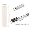 thumbnail image 2 of Uxcell E12 Lamp Base with Wire White Candle Cover Sleeves Chandelier Light Socket Kit 6 Set, 2 of 5