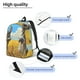 thumbnail image 3 of Disketp Funny Countryside Donkey print Canvas Backpack Lightweight Travel Daypack Student Rucksack Laptop Backpack-Medium, 3 of 5