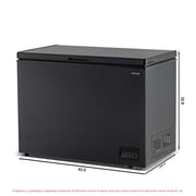 Frigidaire 10 Cu. ft. Garage Ready Chest Freezer in Black Granite Finish, Large Deep Freezer for Garage, Kitchen, Basement, Bulk Food Storage