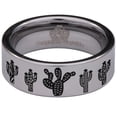thumbnail image 2 of Cactus Tungsten Carbide Ring, 2 of 9