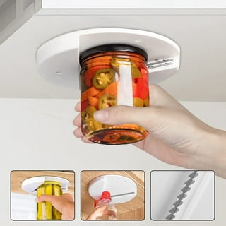 1pc Under Cabinet Jar Bottle Opener Mount Easy Off Install Arthritis Lid  Removal Aid Unscrew Jars Shelf Countertop Aid