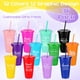thumbnail image 3 of Vaso de plástico Skylety Thank You Gift de 700 ml con tapa y pajita, 3 of 8