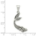 thumbnail image 2 of Sterling Silver Antiqued Mermaid Pendant, 2 of 2