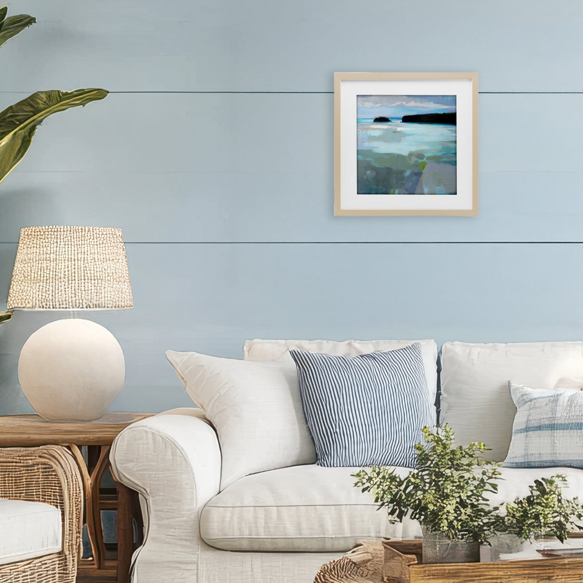 Stupell Industries Freeport Maine Abstraction Birch Framed Print Under Glass, design by Kathleen Robbins