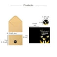 thumbnail image 3 of 6-Pack Black and Gold Graduation Greeting Cards with Envelopes, Assorted Designs with Salute Graduate and Happy Graduation Messages, 3 of 7