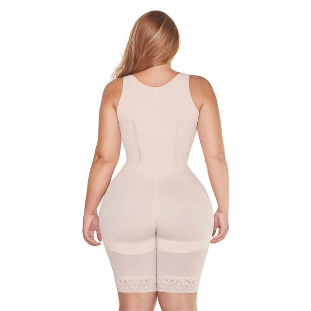 MariaE RA002 | Fajas Colombianas Moldeadoras y Reductoras Levanta Gl?teos | Busto Abierto hasta la Rodilla | Powernet MARIAE FAJAS MRE-RA002