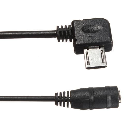 Waterwood Noir Micro USB Jack vers 3,5 mm Casque Adaptateur prise écouteur  Câble audio 