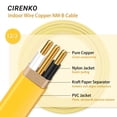 thumbnail image 3 of Cable eléctrico CIRENKO 12/2 NM-B de 100 pies con conexión a tierra 600 V, 3 of 7