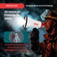 thumbnail image 2 of Megáfono Altavoz Portátil 30W Pyle, Luz LED, Bullhorn con Control de Volumen Ajustable, Alcance de 800 Metros, Diseño Ligero, Ideal para Deportes al Aire Libre, Animación y Entrenadores, Blanco, 2 of 7
