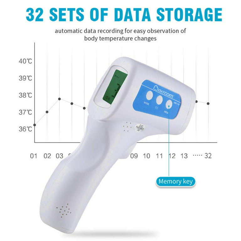 Berrcom Non Contact Infrared Forehead Thermometer Jxb-178 Medical Grade Baby