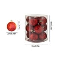thumbnail image 3 of Antqov 12PCS Christmas Ball Ornaments Shatterproof Mini Christmas Ornaments Set Hangings Colorful Balls Christmas Decorations for Home Party Decor Gifts, 3 of 6