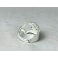 thumbnail image 4 of Heaven Crafts Silver Chunky Star Ring 925 Sterling Silver Handmade Boho Adjustable Ring For Women, 4 of 6