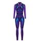 thumbnail image 1 of Gibobby pantalones siameses Mono de Halloween para mujer Cool Sexy Tech Estético Estampado de manga larga Body(Morado， L), 1 of 3