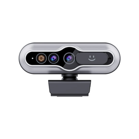 TOALLIN 2K Webcam with Windows Hello, Facial Recognition, Auto-Focus, 5MP QHD USB Camera with Microphone, Noise-Canceling, Privacy Shutter for PC & Laptop