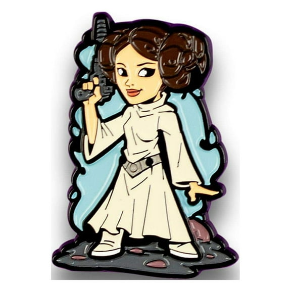 OFFICIAL Star Wars Princess Leia Pin | Exclusive Art Design By Derek Laufman