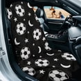 thumbnail image 2 of ZUXONGSY Car Seat Cover Towel Football Moon Print Automotive Front seat Protector Washable Car Seat Cushion for After Gym Workout, Running, Beach Sports, 2 of 8