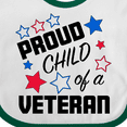 thumbnail image 4 of Inktastic Proud Child of a Veteran- Veterans Day Boys or Girls Baby Bib, 4 of 4