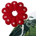 thumbnail image 4 of 10 piezas de cubiertas de hierro de golf instalan fácilmente accesorios profesionales suaves y duraderos de protección ,4 5 6,7,8,9, P, S, Rojo shamjiam Cubierta de cabeza de hierros de golf, 4 of 8