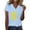 A53 Light Blue, variant on FASHOFT Women's Short Sleeve V Neck Sunflower Graphic Printed Summer Tees Vintage T Shirt Cotton Tops Novelty Shirt Black S