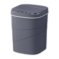 thumbnail image 2 of Cubo de basura de cocina, cubo de basura para baño, cubo de basura, cubo de basura inteligente, cubo de basura sin contacto para baño y cocina gris, 2 of 9