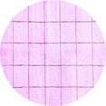thumbnail image 1 of Ahgly Company Indoor Round Solid Purple Modern Area Rugs, 5' Round, 1 of 4