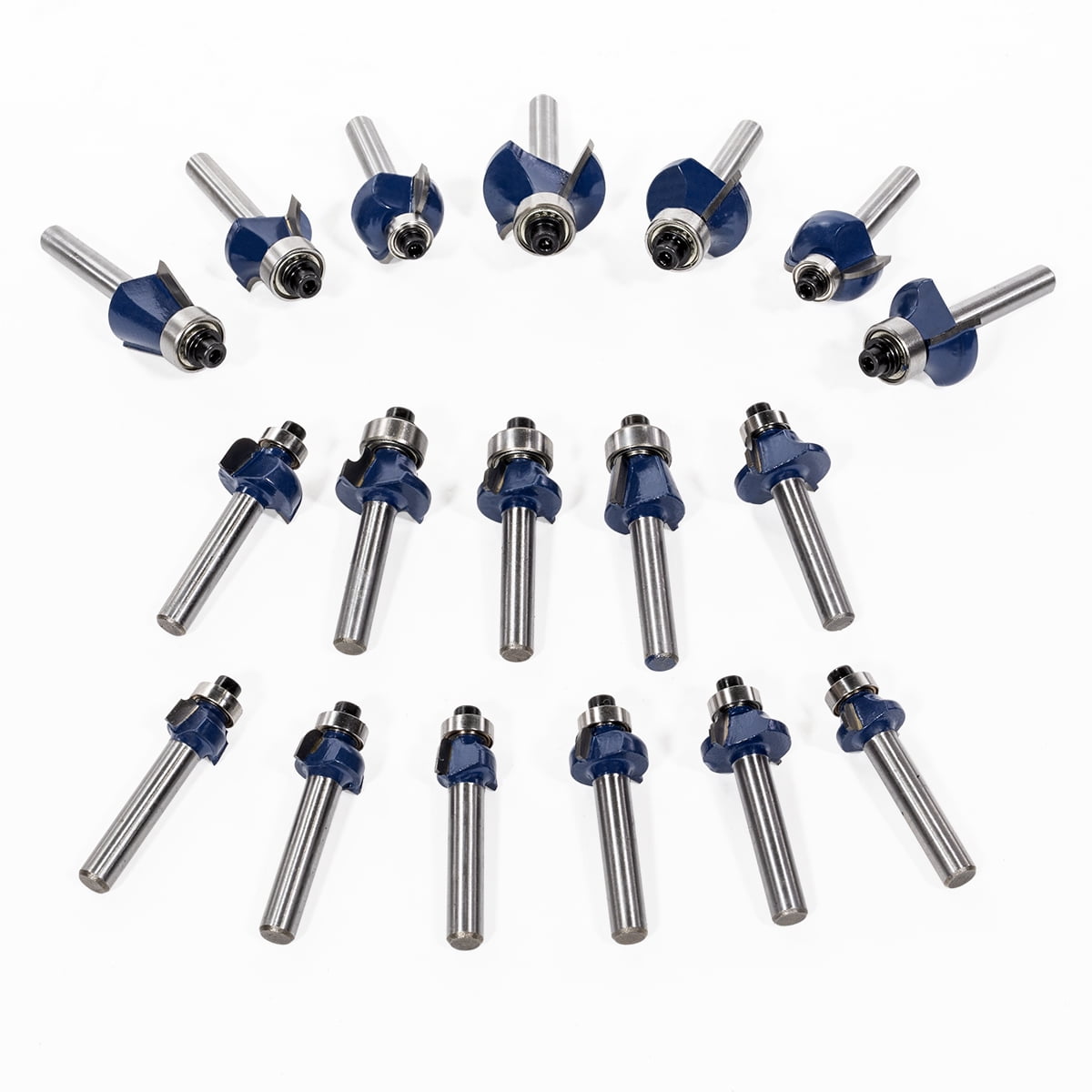 Stark USA 80PC Router Bit Set, 1/4" Shank With Aluminum Storage Case, Tungsten Carbide Router Bits For Professional Woodworking