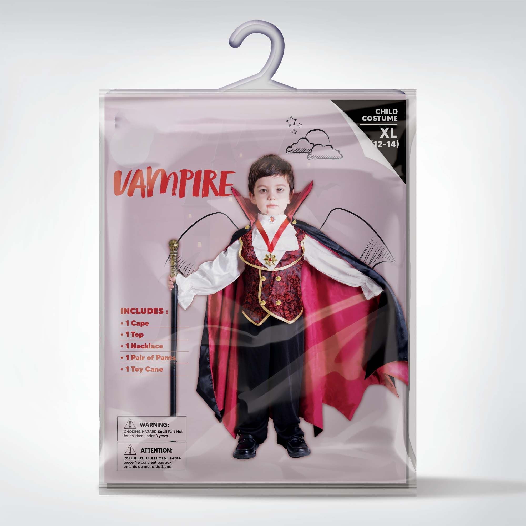 HENBRANDT Vampir-Kostüm Für Kinder – Grusel-Fancy-Dress Für Halloween & Mottopartys