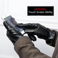 thumbnail image 3 of Men Leather Gloves Ulstar Touchscreen Winter Warm Texting Driving Gloves, 3 of 7