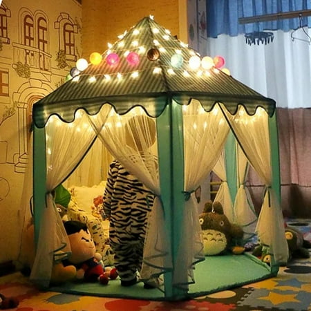 Tents for Girls, Princess Castle Play House for Child, Outdoor Indoor Portable Kids Children Play Tent for Girls Birthday