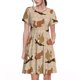 thumbnail image 1 of Disketp Squirrel nut backgrounds para Vestido de Manga Corta para Mujeres, Vestidos de Verano para Mujeres, Casual y Holgado para la Playa, 1 of 6